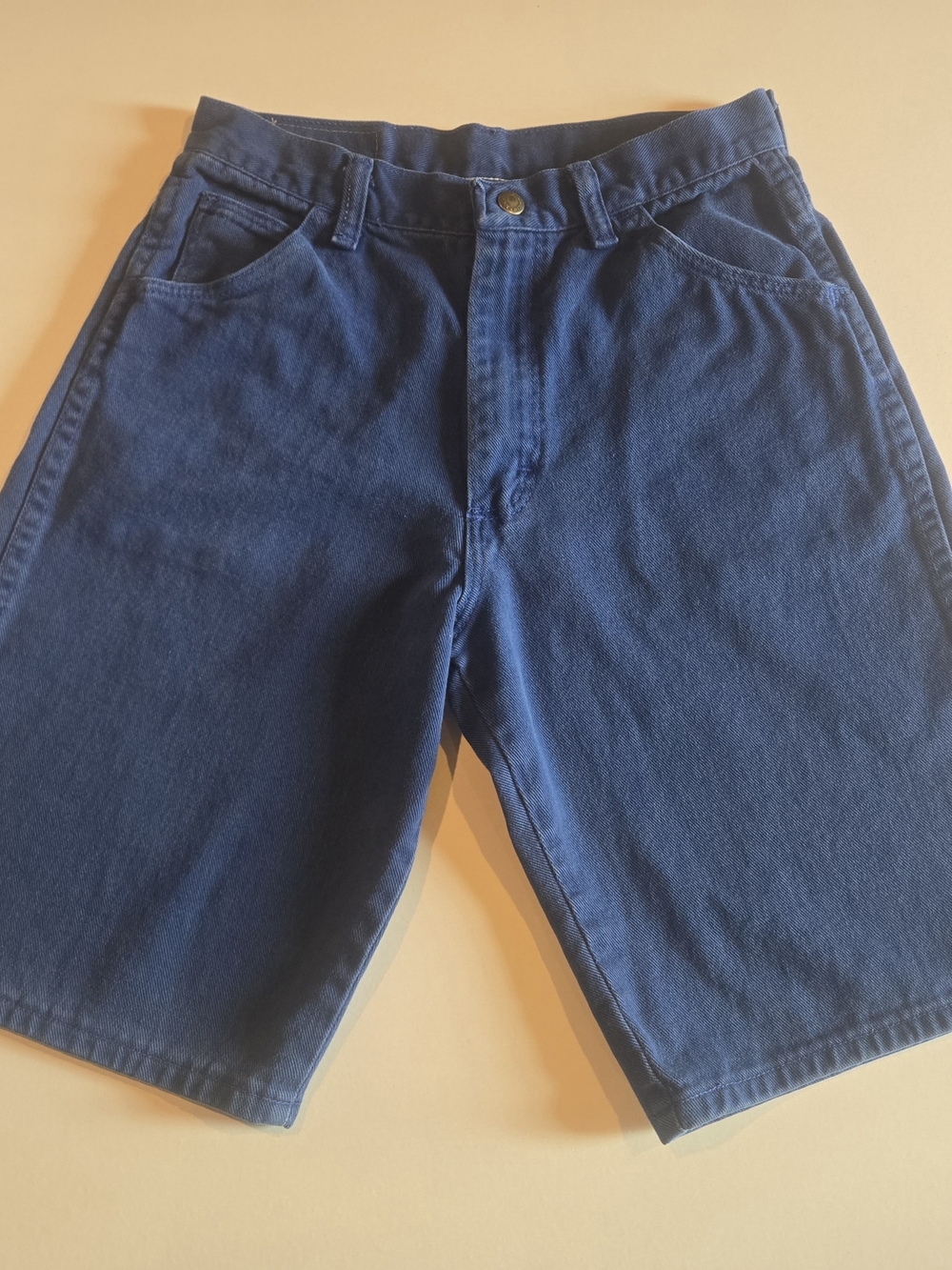 Wrangler Deep Blue Denim Relaxed Fit Shorts Vintage